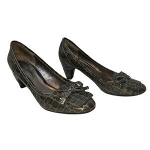 Sam Edelman Crocodile Pattern Yollie Pumps Sz 7.5